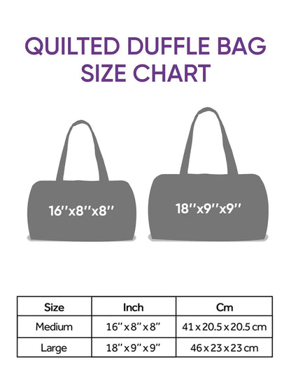 Magic Train Quilted Duffle Bag